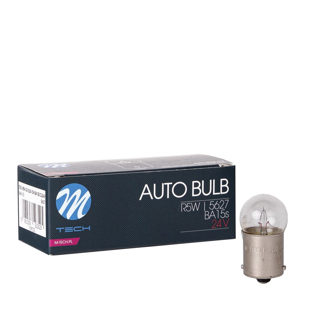 LLAMPA M-Tech R5W 24V BA15s CLEAR MT-Z930-C1