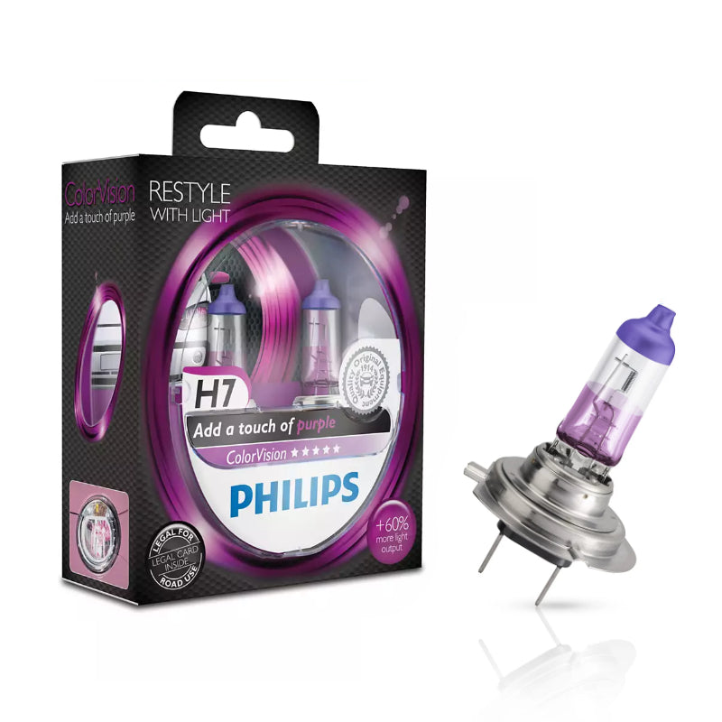 LLAMPA PHILIPS COLOR VISION PURPLE H7 12 V 55 W S2-12972 2 COPE