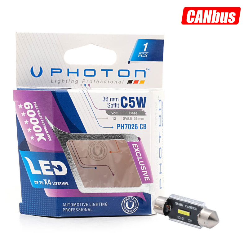 LLAMPA PHOTON LED CANBUS C5W 12-24V 36mm PH-7026-EX-B1