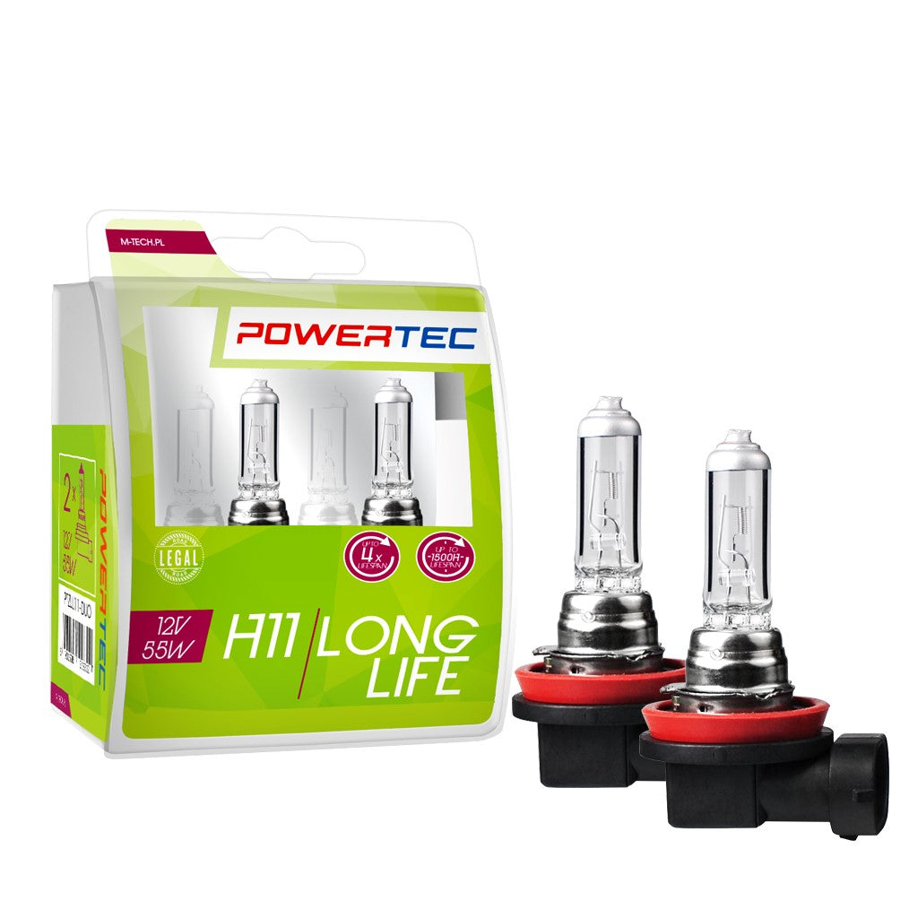 LLAMPA POWERTEC LONG LIFE H11 12V DUO MT-PTZLL11-S2