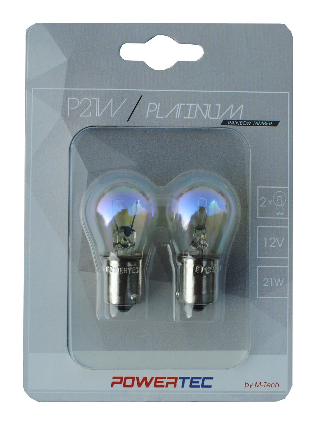 LLAMPA POWERTEC PLATINUM P21W 12V RAINBOW MT-PTZRB19-B2