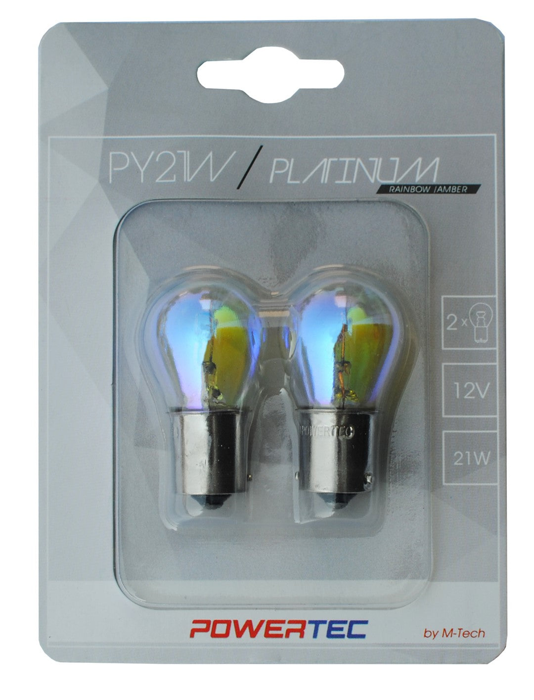 LLAMPA POWERTEC PLATINUM PY21W 12V RAINBOW MT-PTZRB36-B2
