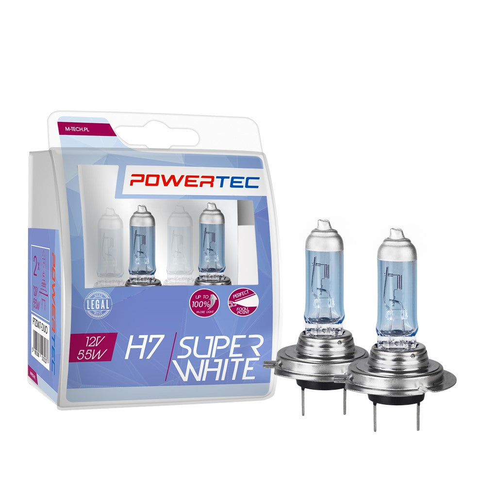 LLAMPA POWERTEC SUPER WHITE H7 12V DUO MT-PTZSW7-S2