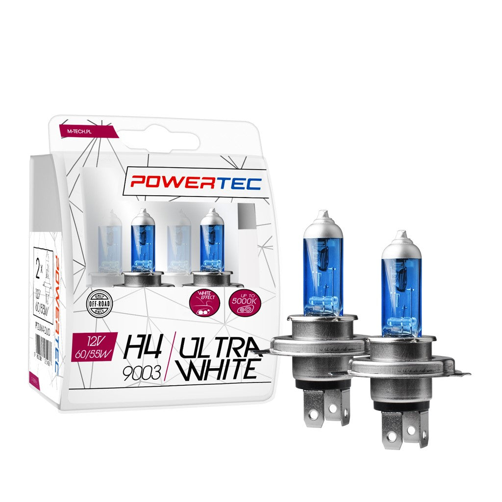 LLAMPA POWERTEC ULTRA WHITE H4 12V DUO MT-PTZUW4-S2