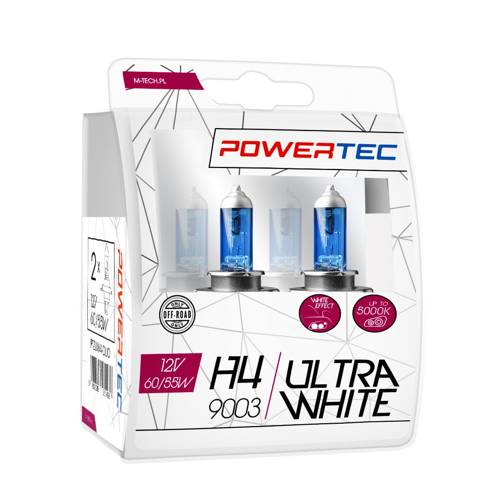 LLAMPA POWERTEC ULTRA WHITE H4 12V DUO MT-PTZUW4-S2