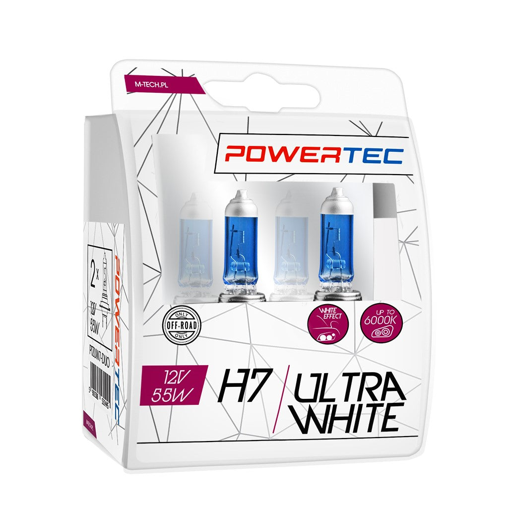 LLAMPA POWERTEC ULTRA WHITE H7 12V DUO MT-PTZUW7-S2