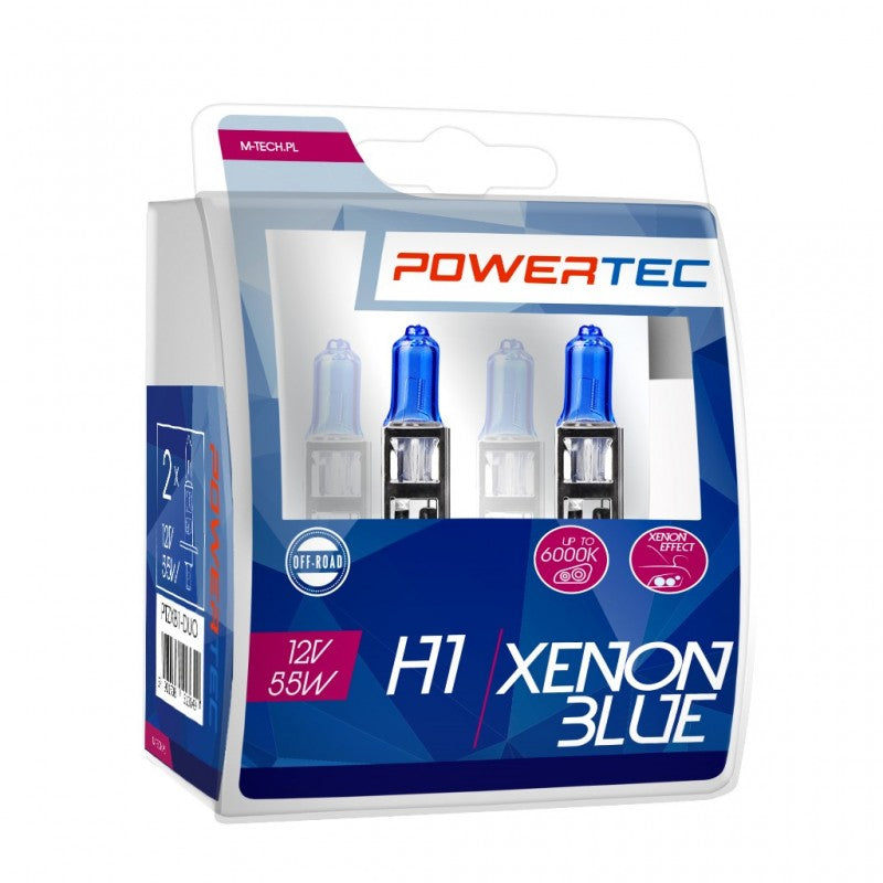LLAMPA POWERTEC XENON BLUE H1 12V DUO MT-PTZXB1-S2