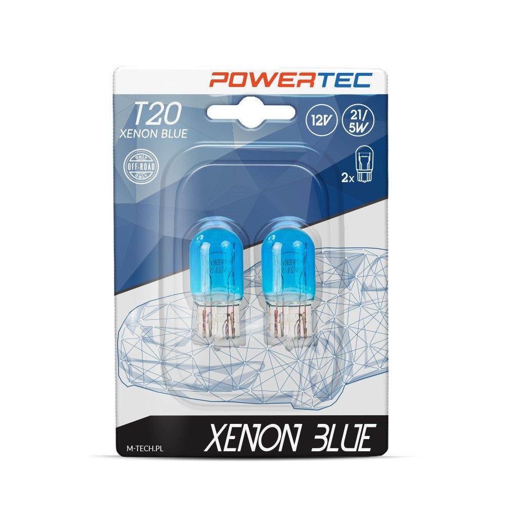 LLAMPA POWERTEC XENON BLUE W21/5W 12V MT-PTZXB46-B2