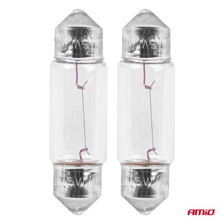LLAMPA AMiO C5W 12V 36mm AM-03348 (BL) 2 COPE
