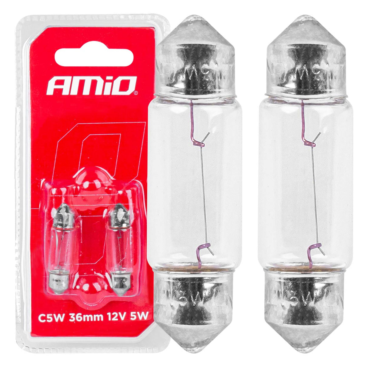 LLAMPA AMiO C5W 12V 36mm AM-03348 (BL) 2 COPE