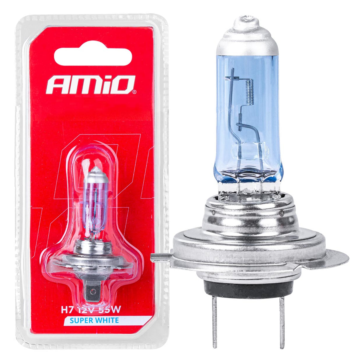 LLAMPA AMiO H7 12V 55W Super White AM-03364 (BL) 1 COPE