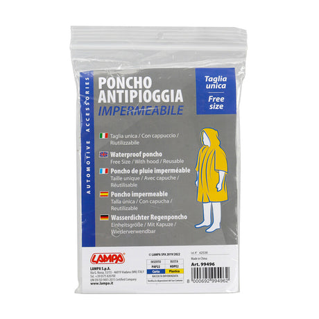 MUSHAMA SHIU LMP-99496D WATERPROOF PONCHO 24 COPE