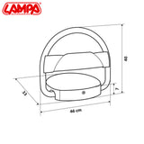 PAJISJE PER NDALIM PARKIMI LMP-62108 AUTOMATIC PARKING LOCK (ME 2 PULTE + PANEL SOLAR)