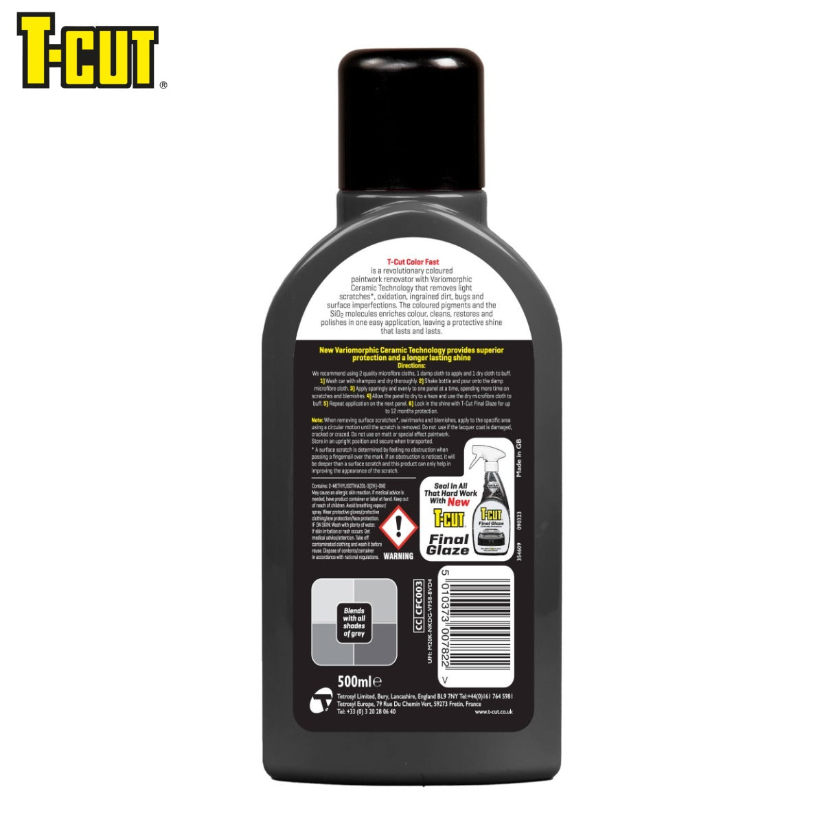 PASTE CERAMIKE PER GERVISHTJE T-CUT COLOR FAST GREY 500 ml-CFC003