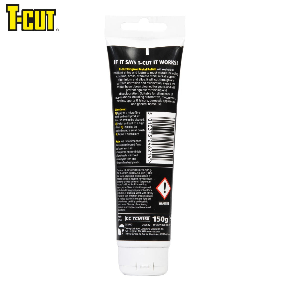 PASTE LUCIDIMI PER METALE T-CUT METAL POLISH 150G-TCM150