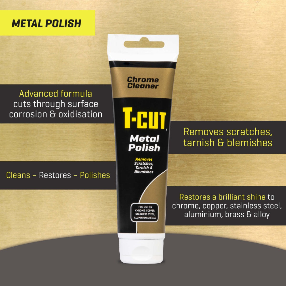 PASTE LUCIDIMI PER METALE T-CUT METAL POLISH 150G-TCM150