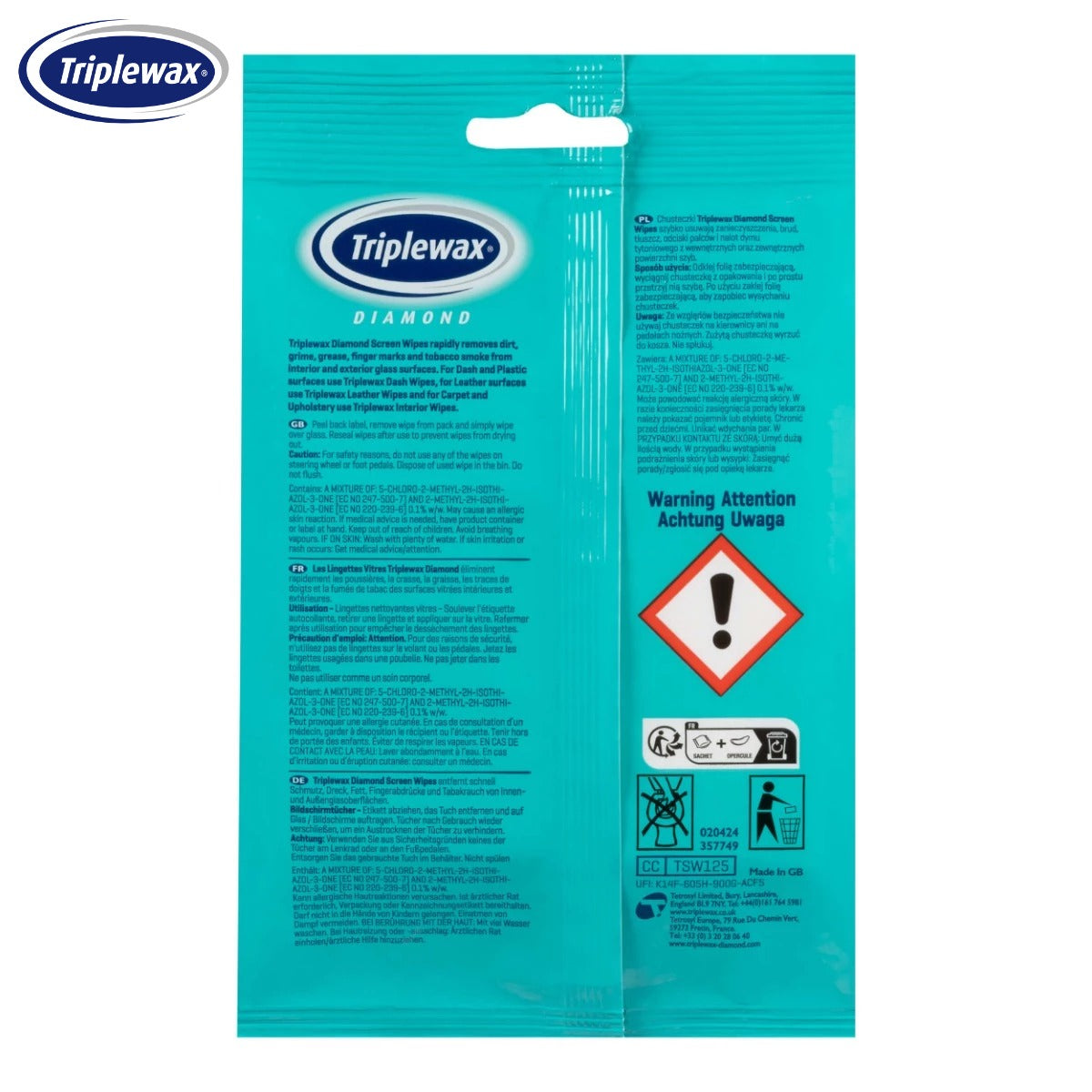 PECETA TE LAGURA TRIPLEWAX SCREEN WIPES-TSW125