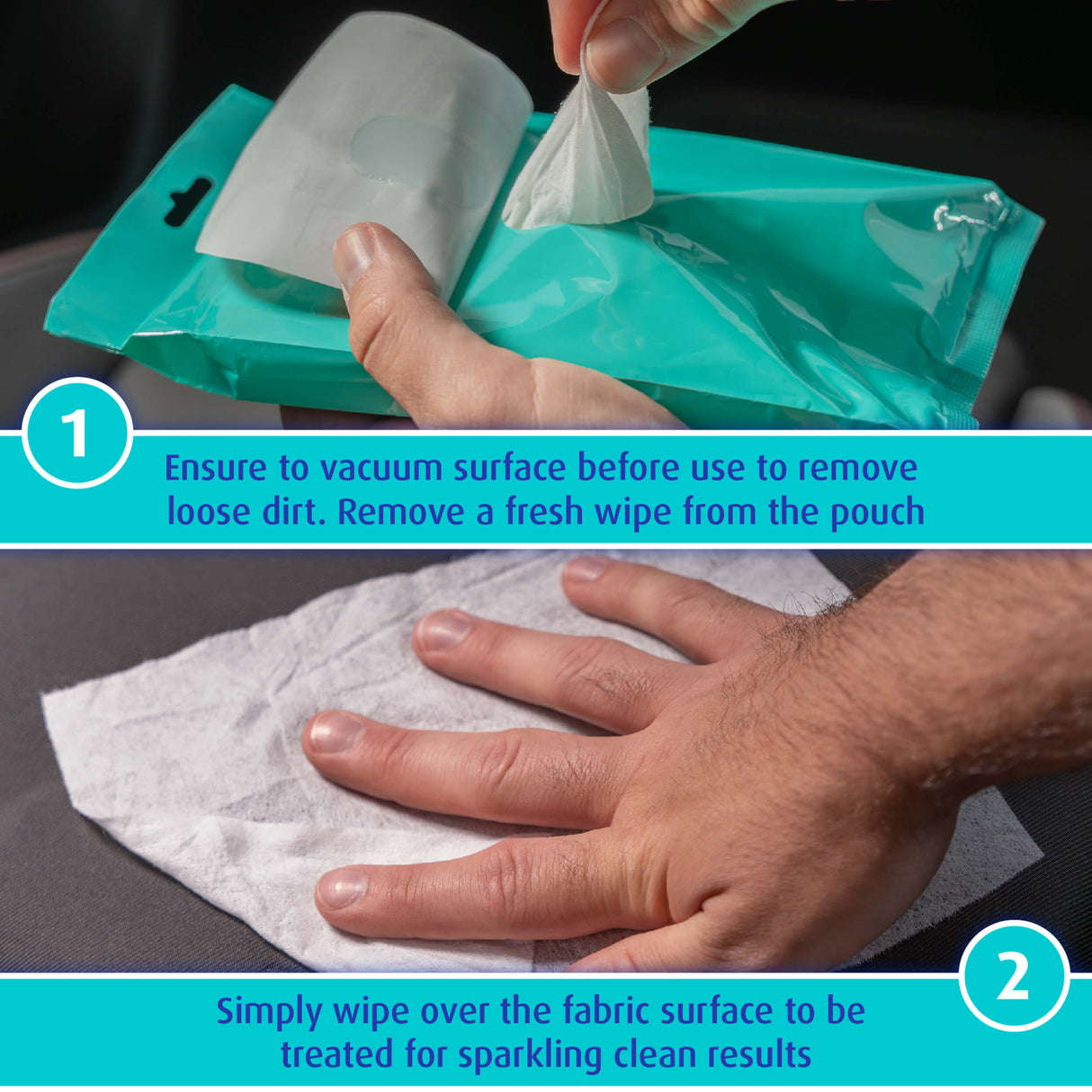 PECETA TE LAGURA TRIPLEWAX UPHOLSTERY WIPES-TIW125