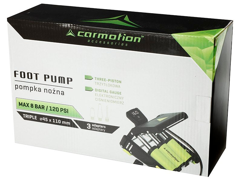 POMPE KEMBE CM-83503 3-PISTONA Max 8-BAR/ 120PSI ME MANOMETER DIXHITAL