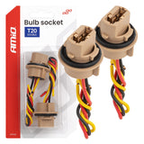 PORTALLAMPA T20 & T20 LED W21/5W WY21/5W W3x16q AM-04834 12V PLASTIKE (BL) 2 COPE