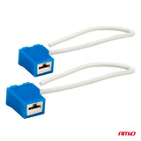 PORTALLAMPA H1/H3 L-Type AM-03051 PORCELAN (BL) 2 COPE