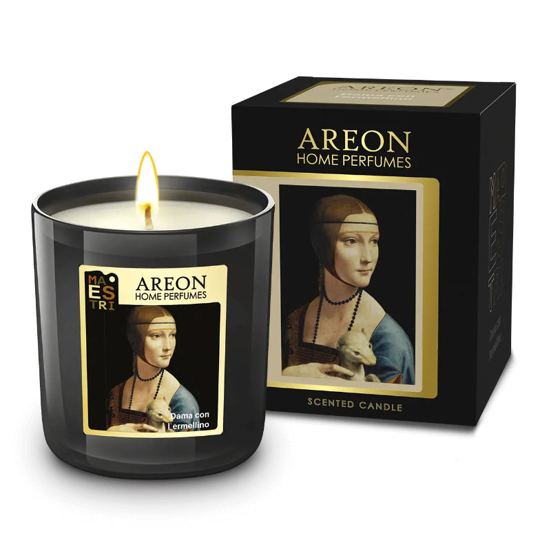 QIRI AROMATIK AREON MAESTRI CANDLES DAMA CON L’ERMELLINO