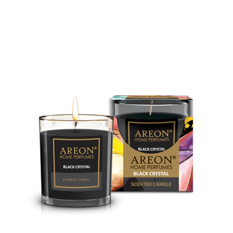 QIRI AROMATIK AREON SCENTED CANDLES 120g BLACK CRYSTAL