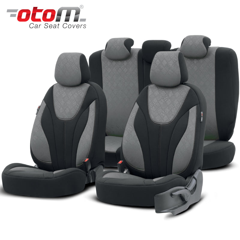 VESHJE SEDILJE OTOM RUBY RBY-1202 RASCHEL 3 ZINXHIRE AIRBAG (BLACK+SMOKED) SET