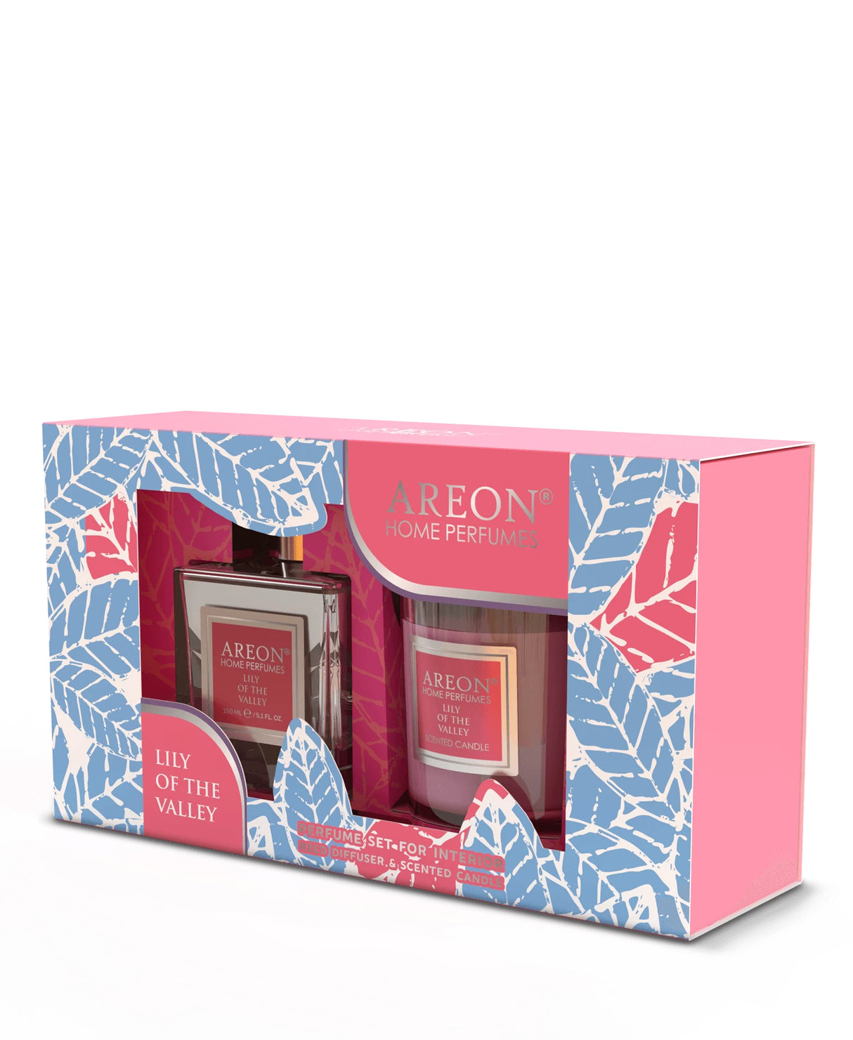 SET AMBIENTI AREON HOME PERFUME 150 mL + QIRI AROMATIK 120g - LILY OF THE VALLEY