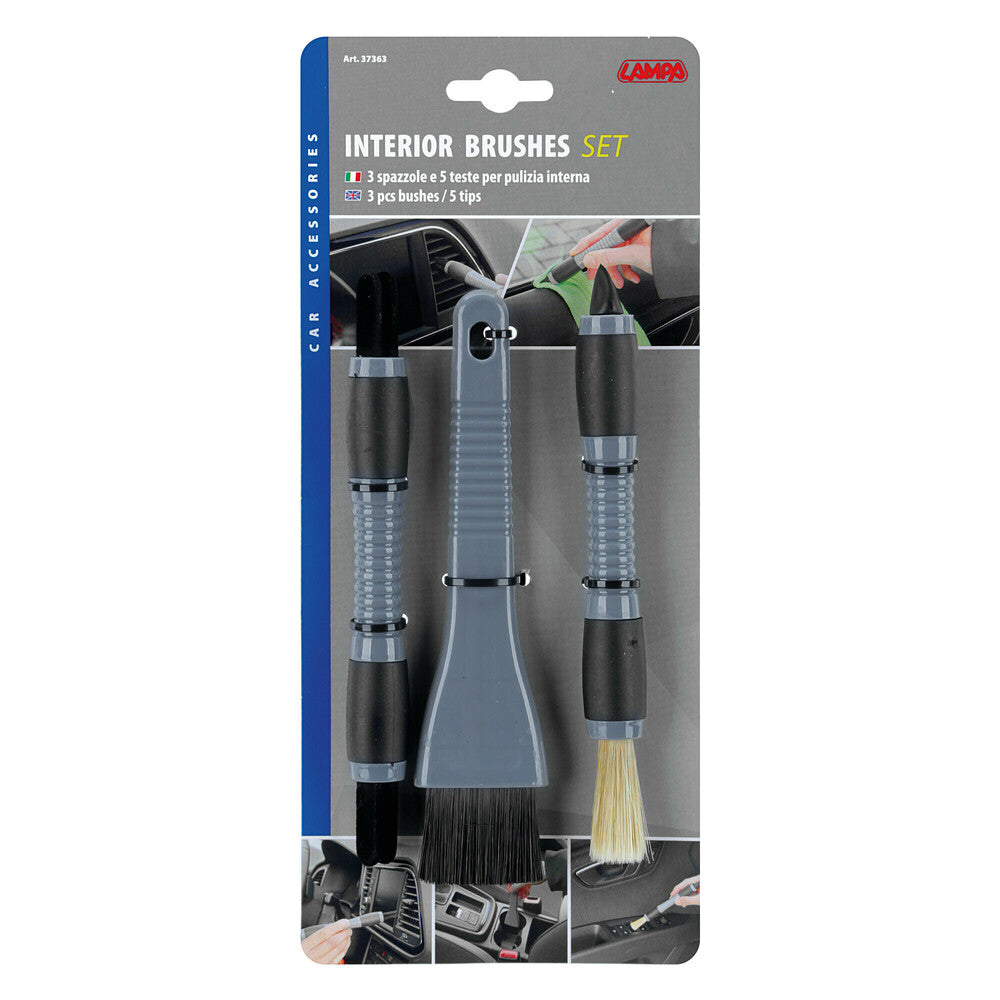 SET FURCASH PER DETAILING TE BRENDSHEM LMP-37363 INTERIOR-BRUSHES 18.5cm 3 COPE