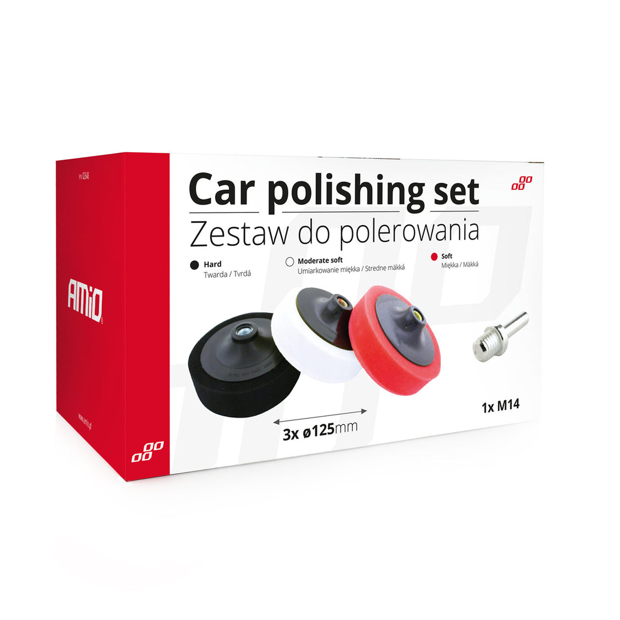 SET LUCIDIMI AM-02648 SFUNGJER 125 mm 3 COPE + ADAPTOR M-14