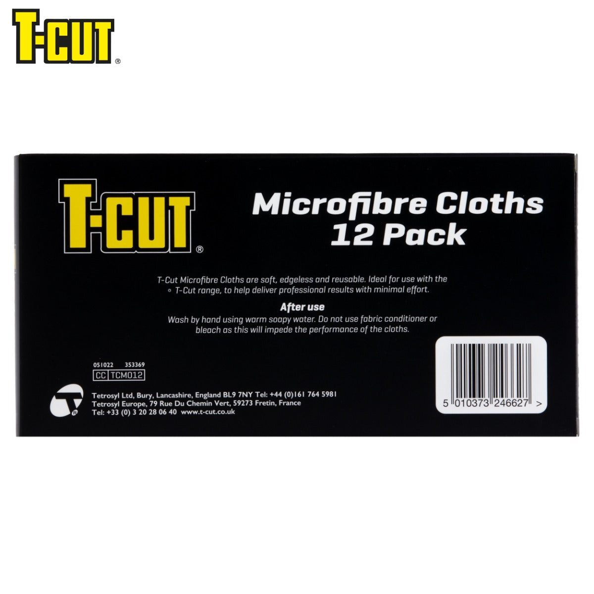 SET PECETA PASTRIMI T-CUT MICROFIBRE CLOTHS 12 COPE-TCM012