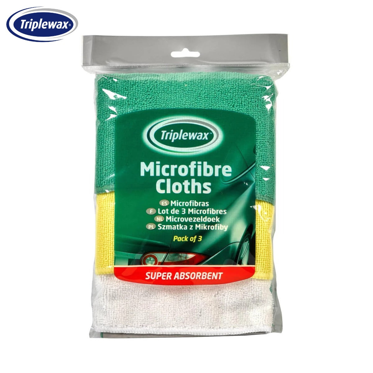 SET PECETA PASTRIMI TRIPLEWAX MICROFIBRE CLOTHS 3 COPE-CTA024