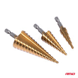 SET PUNTO METALI AM-03271 4-32mm STEP DRILLS 3 COPE