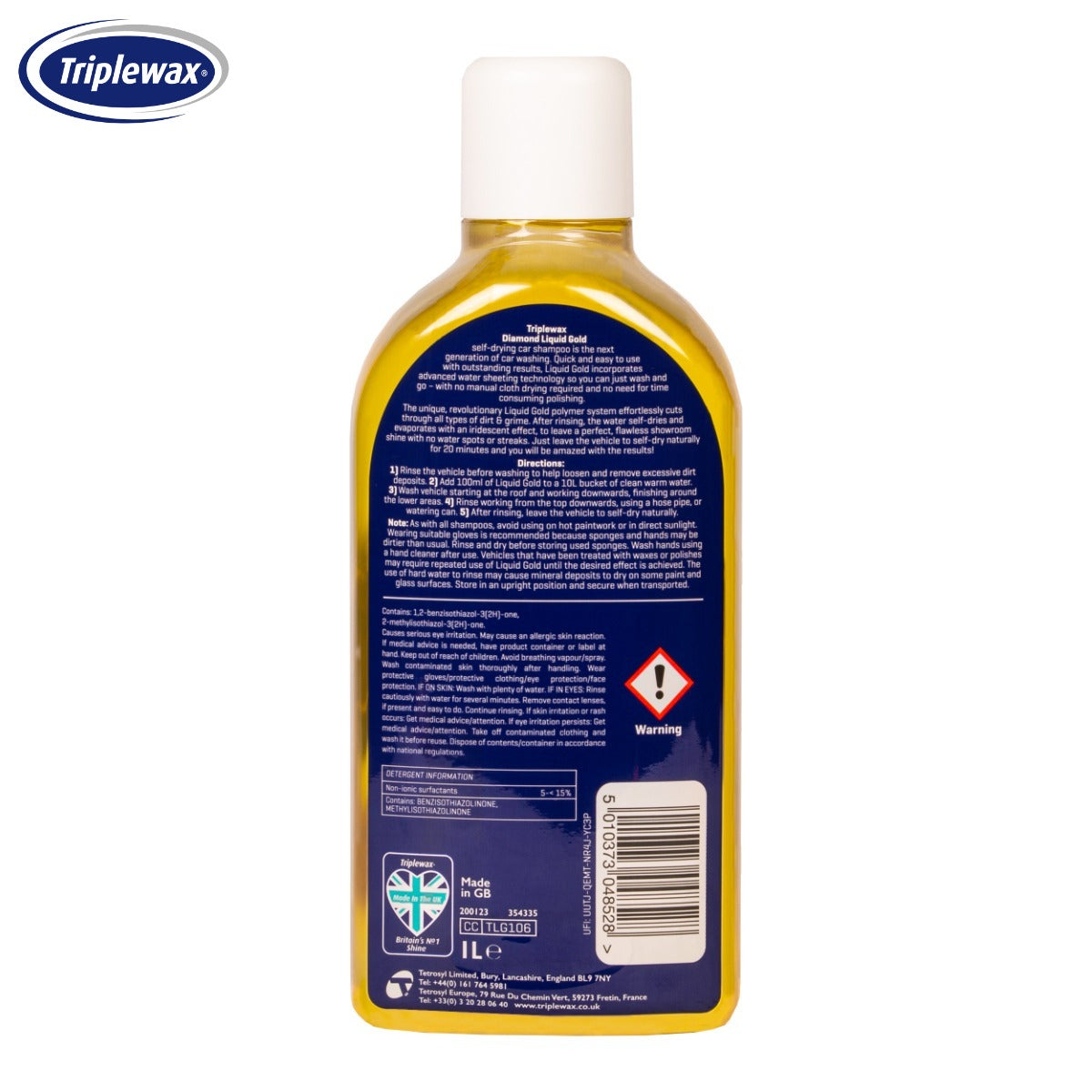 SHAMPO MAKINE TRIPLEWAX LIQUID GOLD SELF-DRYING SHAMPOO 1L-TLG106