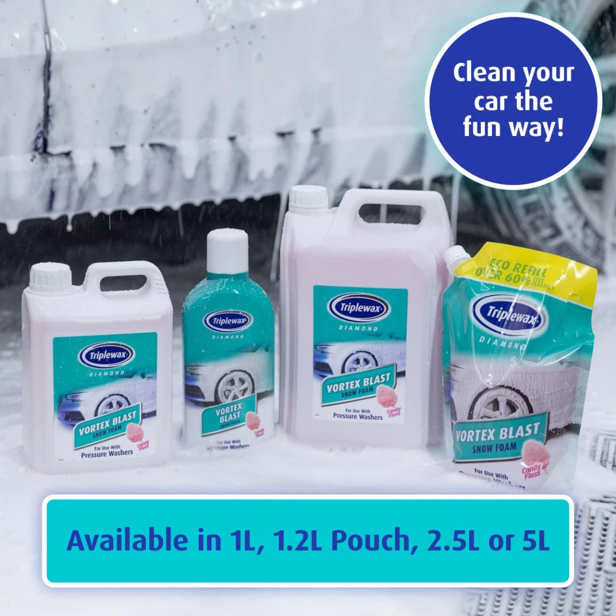 SHAMPO PA KONTAKT TRIPLEWAX VORTEXT BLAST SNOW FOAM 1L-TSF106