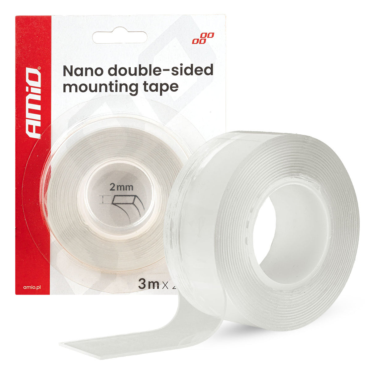 SHIRIT NGJITES AM-04847 REUSABLE NANO DOUBLE-SIDED MOUNTING TAPE 20mm x 1mm x 3m