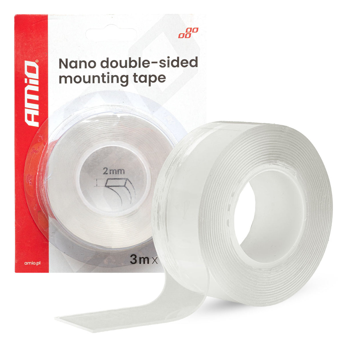 SHIRIT NGJITES AM-04848 REUSABLE NANO DOUBLE-SIDED MOUNTING TAPE 30mm x 1mm x 3m