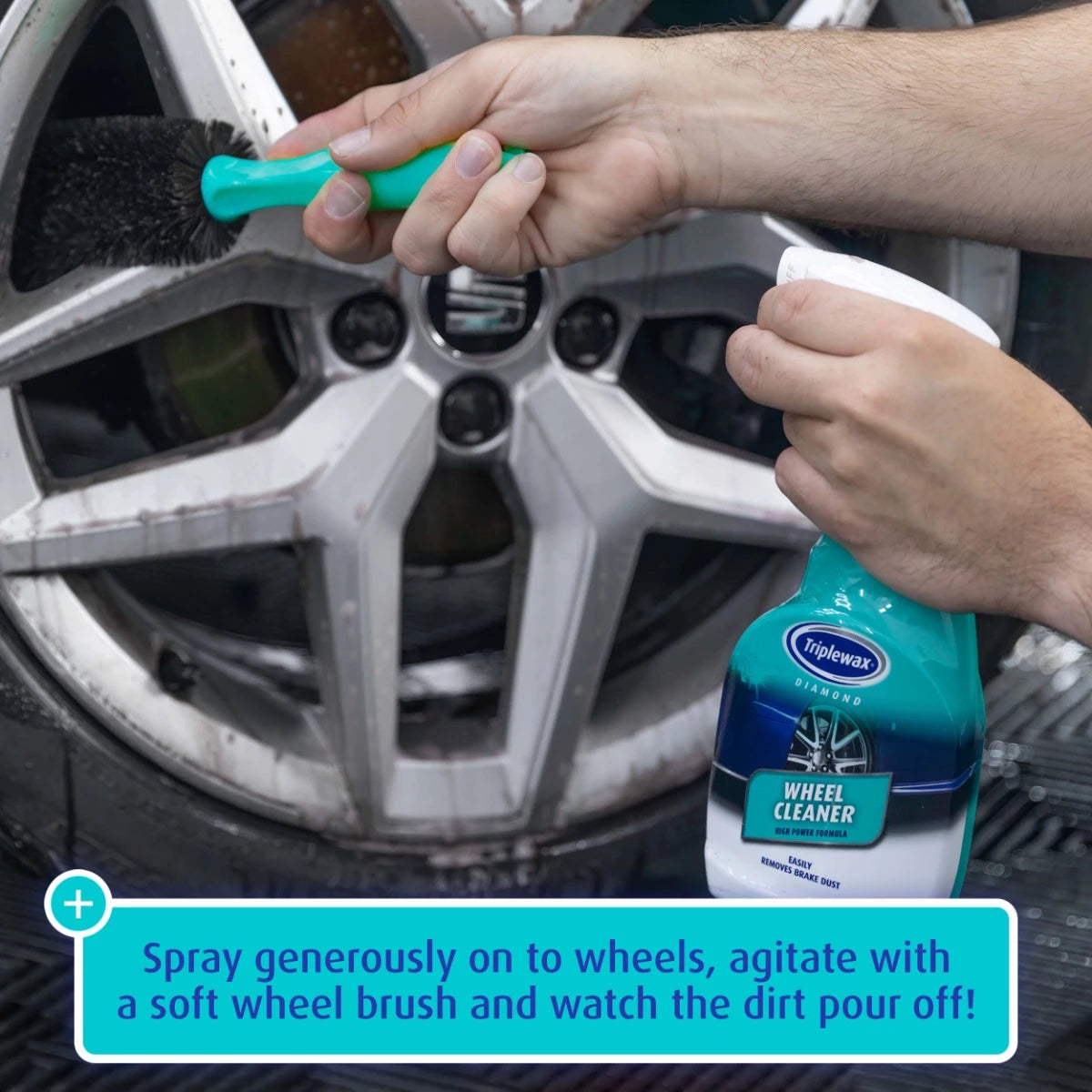 SOLUCION DISQESH TRIPLEWAX WHEEL CLEANER 500 ml-TWC504