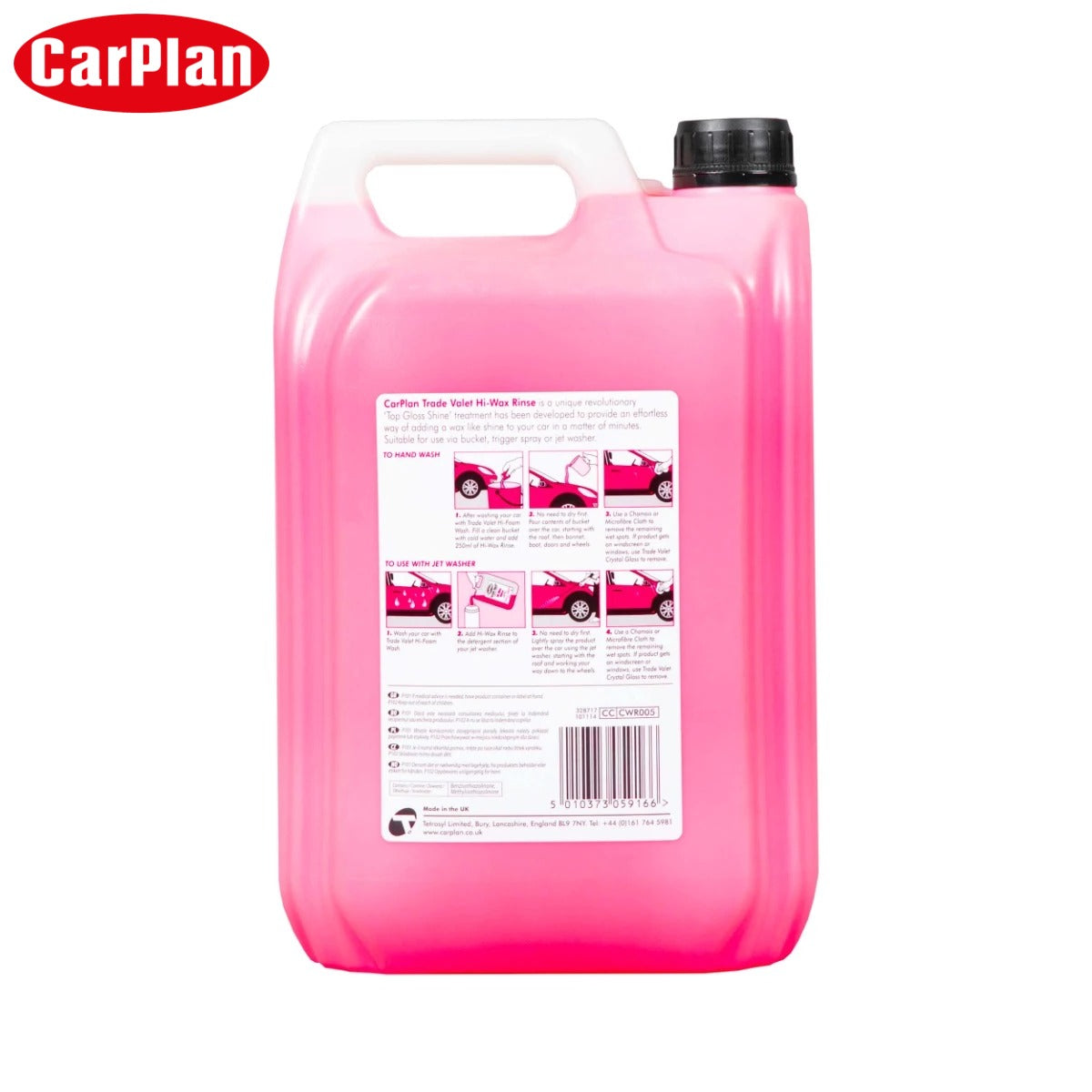 SOLUCION LUCIDIMI CARPLAN TRADE VALET HI-WAX RINSE 5L-CWR005