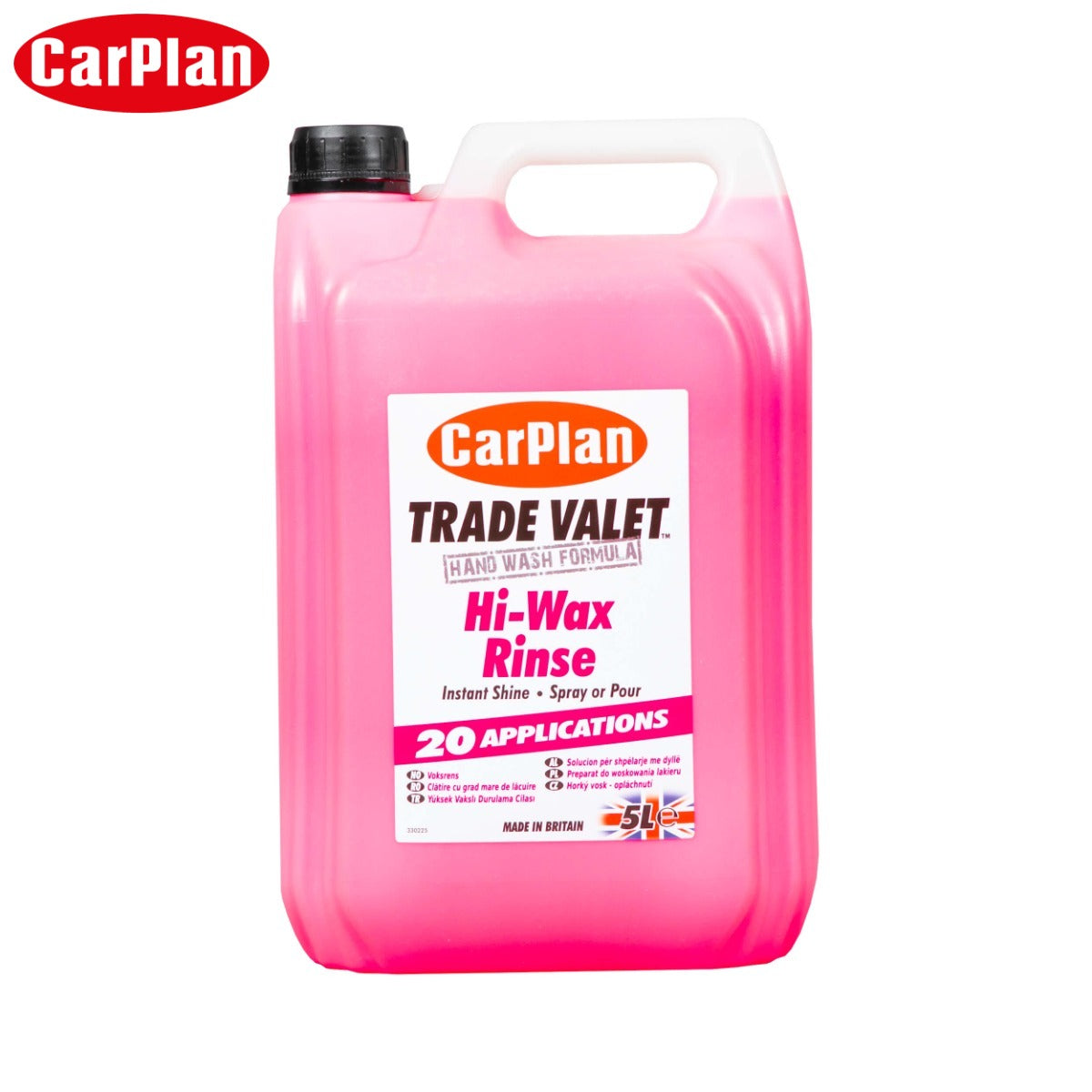SOLUCION LUCIDIMI CARPLAN TRADE VALET HI-WAX RINSE 5L-CWR005