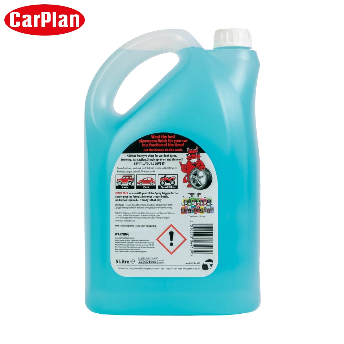 SOLUCION LUCIDUES GOMASH CARPLAN DEMON TYRES 5L-CDT005