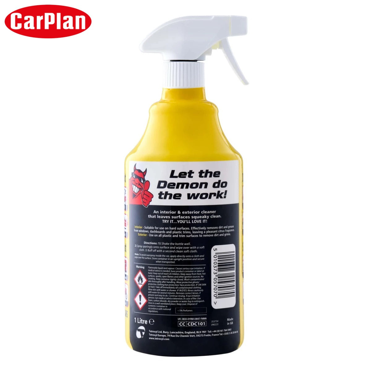 SOLUCION PASTRUES INTERIORI CARPLAN DEMON CLEAN (Citrus) 1L-CDC101