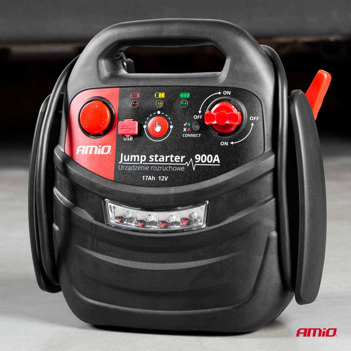 STARTER BATERIE 4-in-1 AMIO AM-02523 (Jump starter 12V 17Ah 900A)