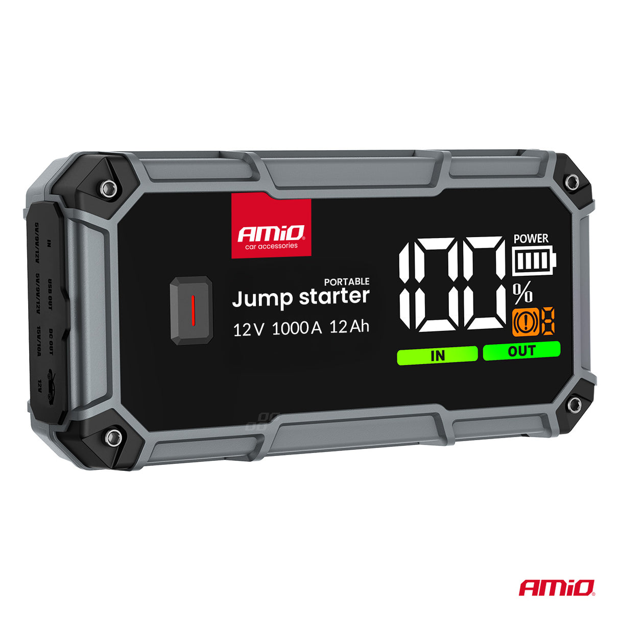 STARTER BATERIE PORTATIV 3-in-1 AMIO AM-04676 (Jump starter 12V 12Ah 1000A)