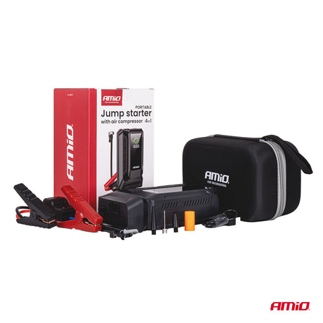 STARTER BATERIE PORTATIV 4-in-1 AMIO AM-04677 (Jump starter 12V 12Ah 1600A)