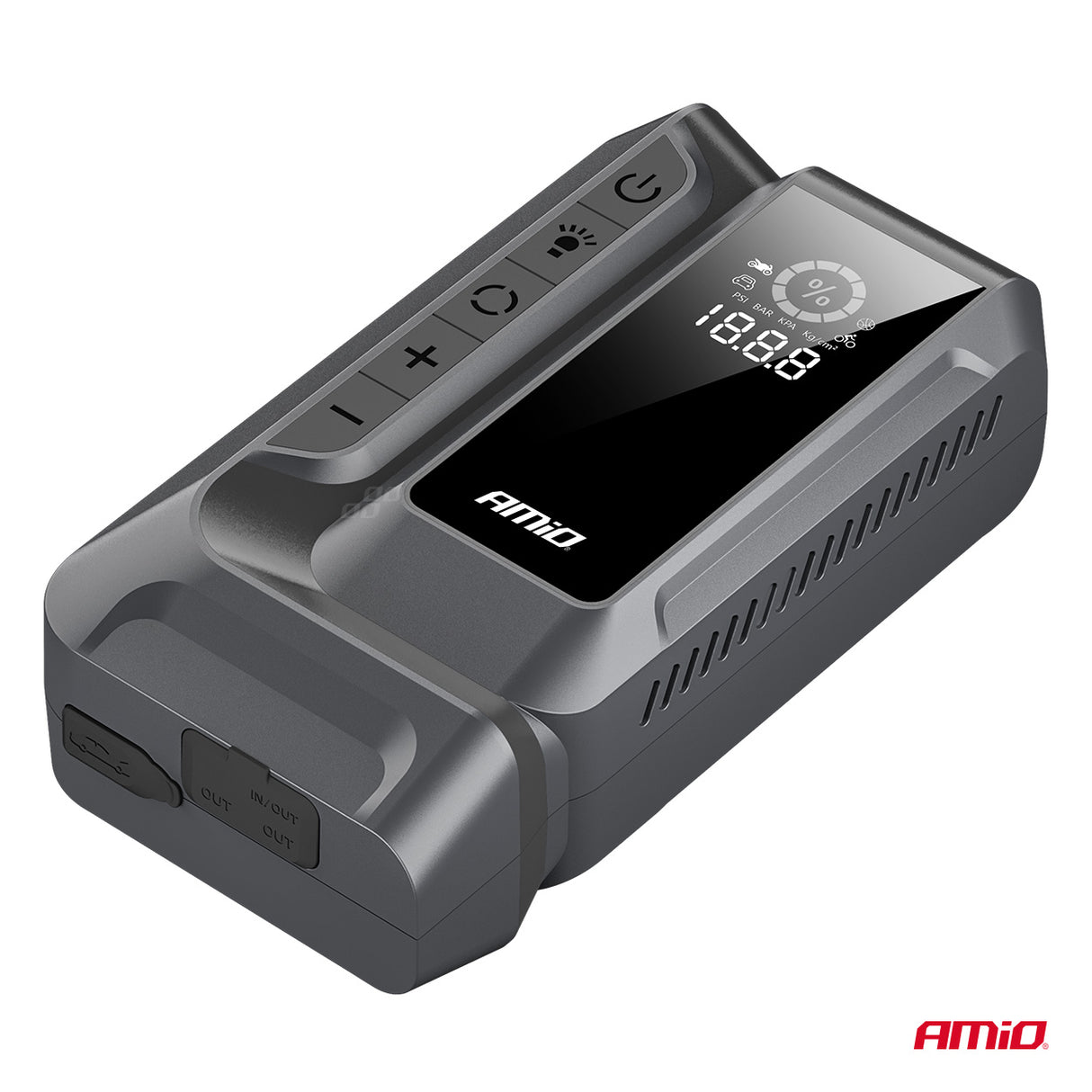 STARTER BATERIE PORTATIV 4-in-1 AMIO AM-04677 (Jump starter 12V 12Ah 1600A)
