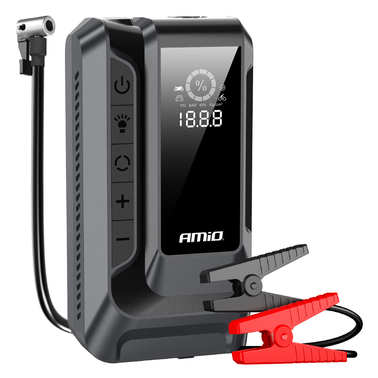 STARTER BATERIE PORTATIV 4-in-1 AMIO AM-04677 (Jump starter 12V 12Ah 1600A)