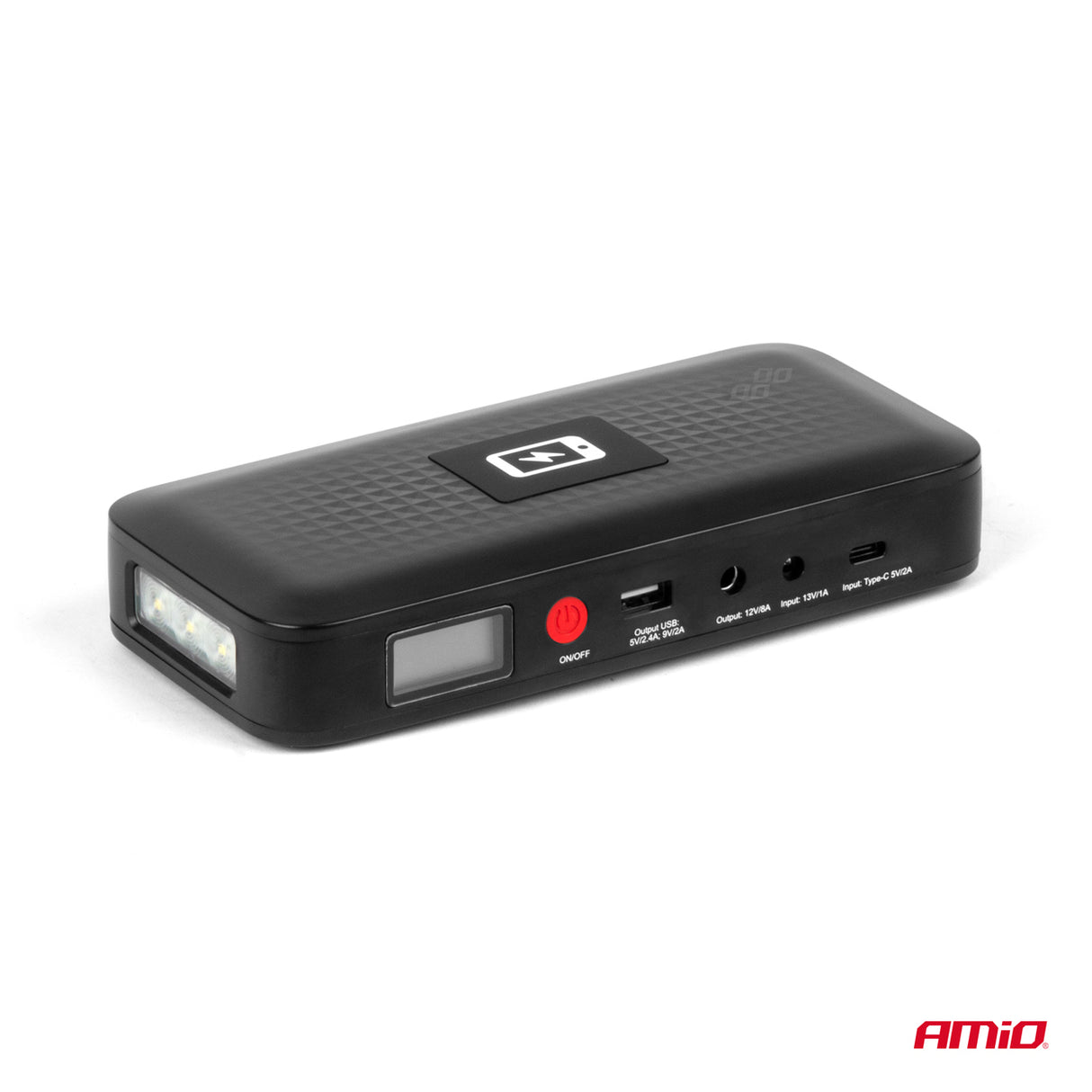 STARTER BATERIE PORTATIV DHE POWERBANK AMIO AM-04055 (Jump starter 12V 12Ah 800A)