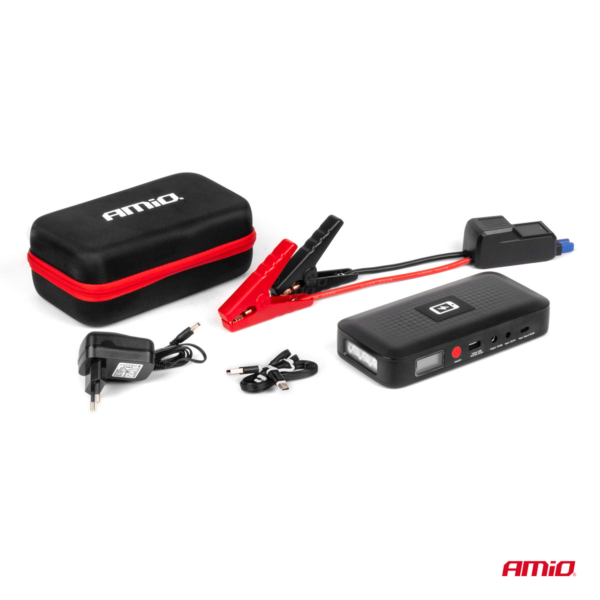 STARTER BATERIE PORTATIV DHE POWERBANK AMIO AM-04055 (Jump starter 12V 12Ah 800A)